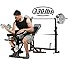 Kepteen 330lbs Adjustable Olympic Weight Bench with Preacher Curl, Leg Developer, Multi-Functional Weight Bench Set Power Tower Workout Dip Station for Indoor Exercise (US Stock)