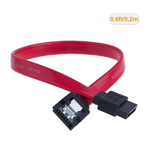 SATA III Cable, CableCreation [10Pack] 8inch SATA III 6.0 Gbps 7pin Female to Female Data