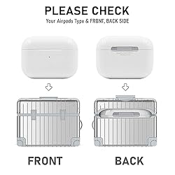AirPods Pro 2 Case Cover, KOREDA Funny Suitcase