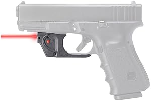 VIRIDIAN WEAPON TECHNOLOGIES Viridian E Series Red Laser Sight for G 17/19/34/45/47MOS/22/23/24/35, Gun Sight with Ambidextrous On and Off Switch, Black