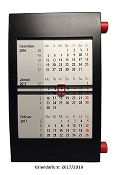 Walz 3-Monats-Tischkalender für 2019/2020, mit Drehmechanik, schwarz