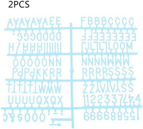 Wuweiwei12 2Pc Characters for Felt Letter Board 290 Piece Numbers for Changeable Letter Board
