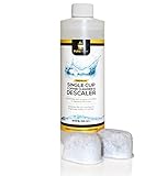 Pure Perk Coffee Machine Cleaner Combo Pack - Includes One Bottle (Two Full Cleanings) of Pure Perk Descaling Solution Plus Two Replacement Keurig Filters