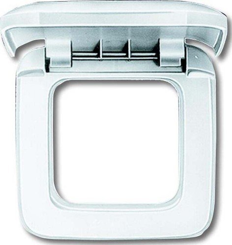 Busch-Jaeger Wall Plate Frame 1 Compartment with Hinged Lid, 2518 214