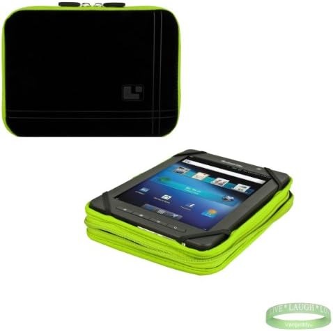 Black and Lime Green Sleve for your Arnova Child Pad with interior padding + Vangoddy Bracelet!!!