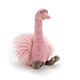 Jellycat Mad Pet Solange Swan Rose Stuffed Animal, Medium, 19 inches