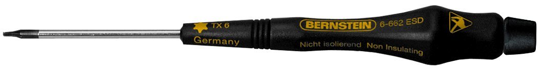 Bernstein 6-662 Torx Screwdriver T6 with Conductive Handle