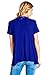12 Ami Basic Solid Short Sleeve Open Front Cardigan Royal Blue 2X