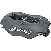 Wilwood Brake Caliper, Dynalite, 4 Piston, Aluminum, Gray Anodized, 13.060 in OD x 0.380 in Thick Rotor, 5.250 in Lug Mount, Each