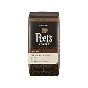 Peet's Coffee Major Dickason's Blend, Dark Roast Ground Coffee, 20 oz