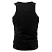 BELLO TUTTI Men's Slim Red Spider Black Sleeveless Shirts Tops