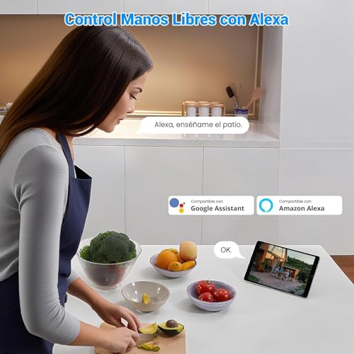 EASYTAO 2PCS C05 Cámara de Seguridad Exterior WiFi 2.4Ghz, iCSee O Tris Home App, 2MP Pan&Tilt 360 Grados, Mini PTZ Cámara Inalámbrica Visión Nocturna, Audio Bidireccional, Detección de Movimiento