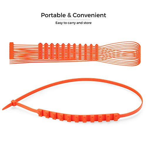 AUTOLOVER Anti Snow Chains of Car, 10pcs Universal Winter Car Tyre Anti-Skid Snow Chains for car SUV Truck,Car Security Chains - Thumbnail 5