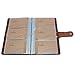 boshiho Leather Credit Card Holder Business ID Card Case Book Style 90 Count Name Card Holder Book (Brown)