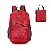 ORICSSON 20L Durable Packable Backpack Handy Lightweight Daypack for Travel Outdoor Workout Picnic(Red)