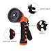 Garden Hose Nozzle Hand Sprayer 7 Pattern High Pressure Watering Spray Gun Nozzles