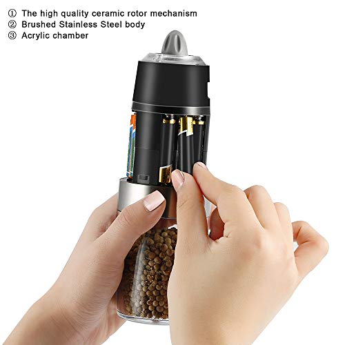 Gravity Electric Pepper Grinder or Salt Grinder Mill with Adjustable