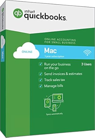 Intuit QuickBooks Online For Mac 2018 Small Business Accounting [Mac Disc]