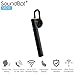 SoundBot SB230 Mono Headphone, Hands-Free Talking, Up to 3 Hours of Talk Time, Up to 33 Ft Wireless Range, Lightweight Design, Durable Metal Material, Multi-Point Connectivity