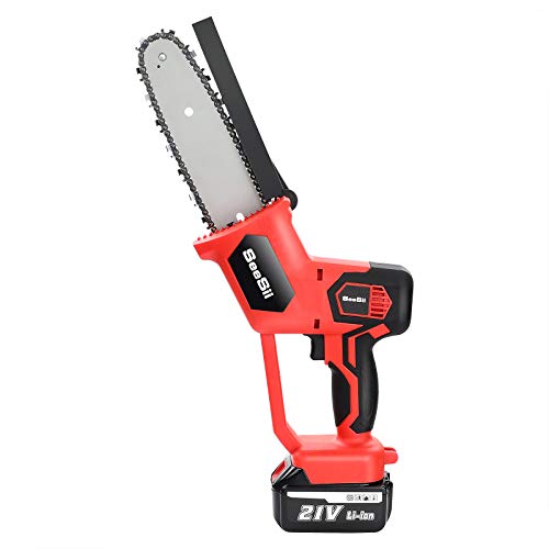 Mini-Kettensäge, handliche 20,3 cm, 880 W, kabellos, batteriebetrieben (wiederaufladbar) – Bild 7