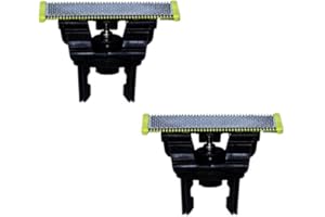 FEAYEA 2PCS Replacement Blades Compatible with Philips Norelco OneBlade Electric Shaver QP220/50 QP220/80 QP210/80 QP2515 QP2520 QP6510 QP6530