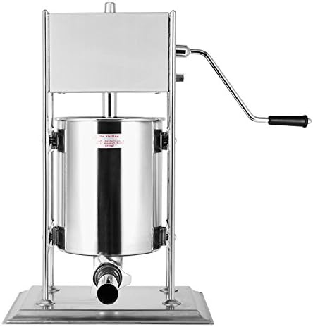 Maxwolf Sausage Filler Sausage Maker Sausage Stuffer 10L 22LB Stainless Steel Sausage Filler with 4 Sausage Stuffer Tubes (10Liter)
