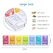 Coongga Weekly Pill Organizer Large 7 Day Pill Box Case with Removable Compartments and Easy Push Button Design for Vitamin,Pills,Fish Oil,Supplements