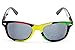 Style Vault W54-rp Rasta 80s Sunglasses Black/yellow/red W Microfiber Pouch