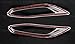 Yingchi 2Pcs Chrome Rear Fog Light Lamp Frame Cover Trim Strip for Honda HRV HR-V 2016 2017 2018