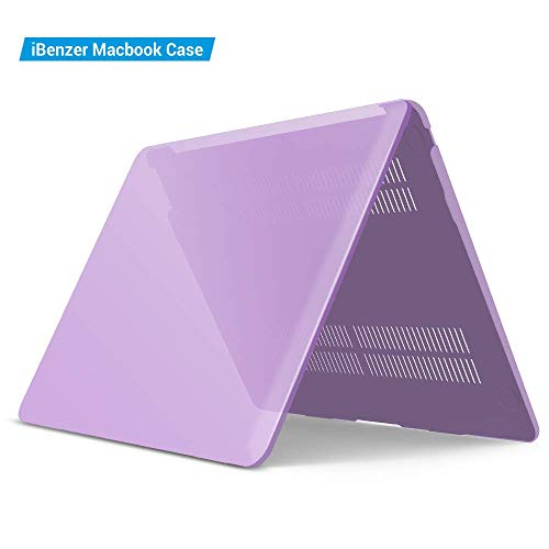 iBenzer MacBook Air 13 Inch Case 2018 Release New Version A1932, Soft Touch Hard Case Shell Cover for Apple MacBook Air 13 Retina with Touch ID, Purple, MMA-T13PU - Thumbnail 7
