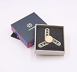 BeautyCoco Anti-Anxiety 360 Hand Spinner Helps Focusing Toy [Aluminium Alloy] Premium Quality EDC Focus Toy for Kids & Adults (Gold)