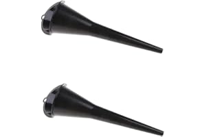 2Pcs Black Multi-Function Auto Engine Oil Petrol Change Funnel Long Stem Plastic Funnel for Car Motorcycle ATV Boat Multi-Fun