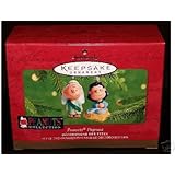 2001 PEANUTS PAGEANT Porcelain Set of 2 Hallmark Keepsake Ornament