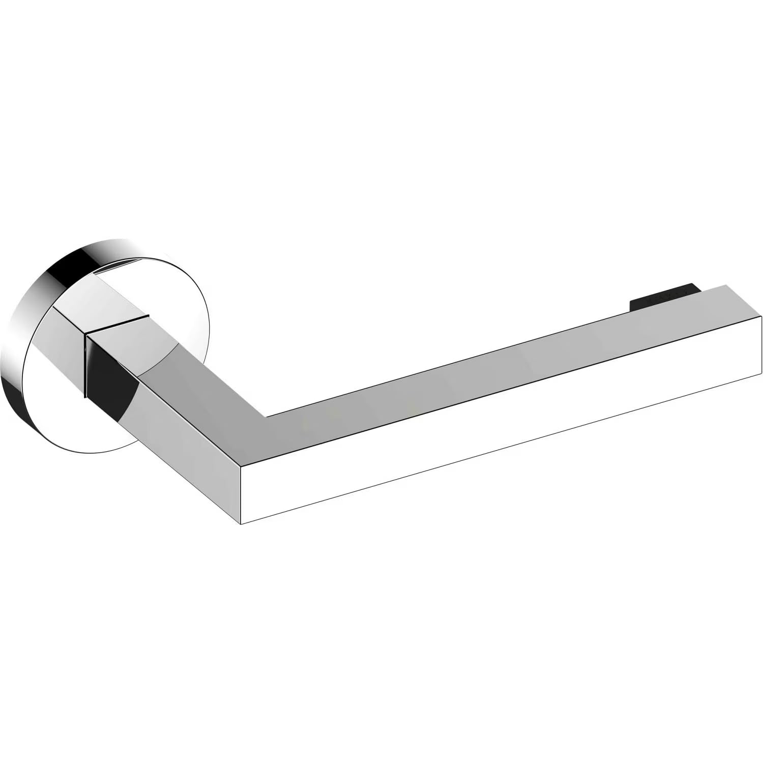 KEUCO Edition 90 Toilet Roll Holder, Open Shape, Chromed Metal, Rigid, Includes Screws and Dowels, Toilet Paper Holder for Drilling