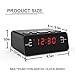 Alarm Clock Radio, Digital Alarm Clock, Clock Radios with AM/FM, Sleep Timer, Dimmer, Snooze, 0.6” Digital LED Display and Battery Backup Function for Bedroom, Office, Table and Desk
