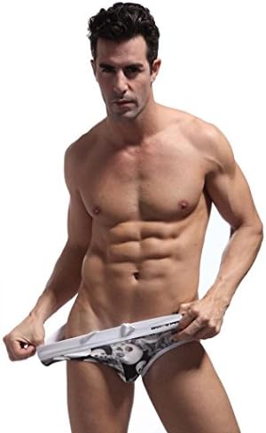 Sinineflower Men's Swim Shorts Swimming Trunks Beachwear Underwear Surf Boardshorts (M, White)