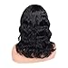 Quantum Love Body Wave Human Hair Wigs with Bangs 100% Brazilian Virgin Human Hair Wigs Glueless Remy Human Hair Natural Color Wig for Women