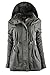TOP LEGGING TL Women's Utility Militray Anorak Drawtring Parka Hoodie Jackets with Pocket_Olive 2XL