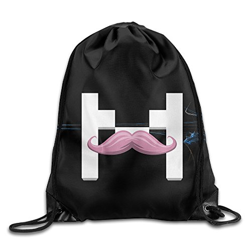 Funny Waterproof Markiplier Warfstache Logo Video Games Bags Drawstring Tote Shoulders Backpack