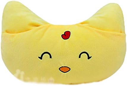 Lovely Cuddly Plush Doll Cat Emoji Soft Stuffed Play Hugging Baby Teaching Toy Sleeping Bolster Hand Warmer Throw Pillow Bed Sofa Chair Car Seat Cushion Nursery Home Office Decor Gift Kids Girlfriend