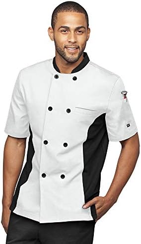 Men’s Chef Coat with Mesh Side Panels (S-3X, 6 Colors)