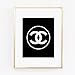 Logo Poster, Print Wall Art Prada Marfa distance like Gossip Girl Fashion Color Black and White poster 0540