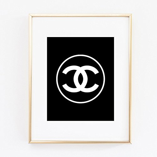 Logo Poster, Print Wall Art Prada Marfa distance like Gossip Girl Fashion Color Black and White poster 0540