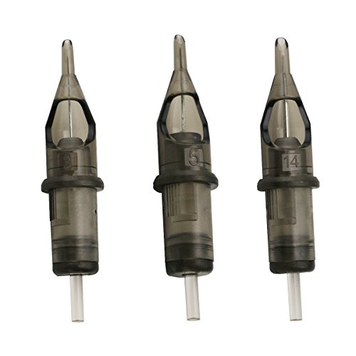 Needlehouse Professional Disposable #12(0.35mm)(18RS) Tattoo Needles Cartridges Round Shader 20pcs (1218RS)