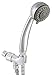 LDR 520 3120CP Complete 3 Function Handheld Massage Showerhead Set with 72-Inch Hose and Mount Bracket Chrome Finish