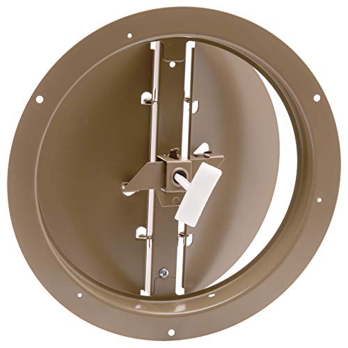 Accord ABCDBRD08 Ceiling Damper with Round Butterfly Design, 8-Inch, Brown - //coolthings.us