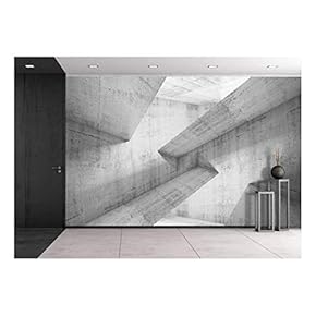 Abstract Concrete Construction Background - Removable Wall Mural | Self-Adhesive Large Wallpaper - 66x96 inches