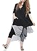 ellazhu Women Genie Pants Harem Hippie Hip-hop Capri Trouser GY02 Grey