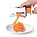 Vremi Spiralizer Vegetable Slicer Set - 3-Blade Handheld Vegetable Noodles and Zucchini Spaghetti Maker - Spiral Slicer Machine with Peeler - Stainless Steel Blade Mandoline Slicer - Black and White