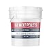 Pure Organic Ingredients Ice Melt Pellets (8 lb, 1 Gallon), 100% Pet Safe & Concrete Safe, Snow & Ice Melt, Calcium Chloride Pellets, Powerful & Fast Acting